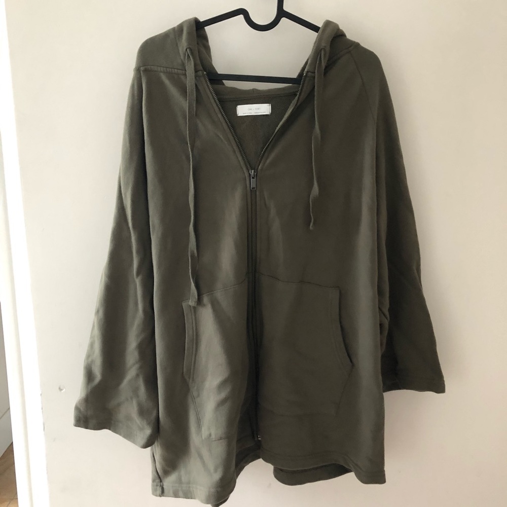 Oak and Fort Oversized Cardigan Hoodie